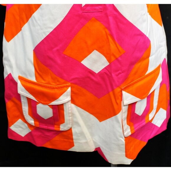 Diane von Furstenberg Retro Mod Go-Go 60s Style Shirt Dress Womens 0 Geometric - Picture 4 of 12